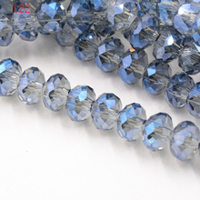 FLTMRH    70pcs Cyan Rondelle Faceted Crystal Glass Loose Spacer Bead 8mm 2024 - buy cheap