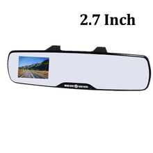 2.7 Polegada espelho retrovisor do carro dvr gravador de vídeo 120 graus ir visão noturna câmera traço 2024 - compre barato