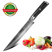 KEEMAKE 8 "pulgadas cuchillo de corte Chef de cocina cuchillos japoneses Damasco VG10 la maquinilla de afeitar del acero afilado 60HRC hoja de herramientas de corte de G10 manejar 2024 - compra barato