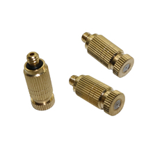 Boquilla de pulverización de cobre, humidificador, conector 3/16, fuente de riego de verduras, accesorios de jardinería, 0,1-0,7mm, 3 uds. 2024 - compra barato