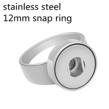 New JZ0017 Simple 316L stainless steel snap rings 4 size fit 12MM snap buttons DIY fittings wholesale 2024 - buy cheap