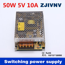 (S-50-5) 10A 50W AC 100V-240V to DC 5V Switch Power Supply for Led Strip LED display billboard industrial equipment 2024 - buy cheap