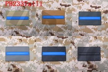 3D parche de PVC La delgada línea azul policía SWAT de Parche de goma 2024 - compra barato