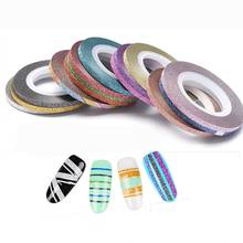 6Pcs or 14pcs/Set Nail Striping Tape Line Nail Art Tips Decoration Sticker Mixed Colors Nail Rolls Striping Tape Line #274993 2024 - buy cheap