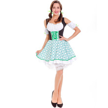 Beer Girl Wench Maiden Costume German Oktoberfest Dress Apron Blouse Gown Costume for Halloween Sexy Maid Costumes 2024 - buy cheap