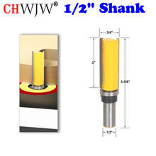 1pc Pattern Template Router Flush Trim 3/4"W X 2"H bit, with 1/2" Shank Tenon Cutter for Woodworking Tools 2024 - buy cheap