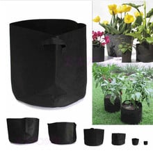 Non-woven Fabric Planting bag Growing Bag Thicken Black Gallon Bag Tree Planting Bag Bonsai Pot Root Container Bag, 1pcs 2024 - buy cheap