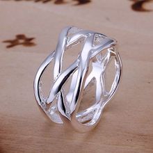 Wholesale Silver plated fashion jewelry, Fish Web Ring /anlajesa avdajmka LKNSPCR010 2024 - buy cheap