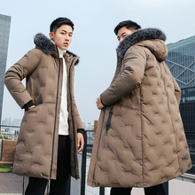 New Fashion -40Celsius Winter Coat Men Warm Down Male Hooded Long Thickening White Duck Down Jacket Outwear Casual Solid Parkas 2024 - buy cheap