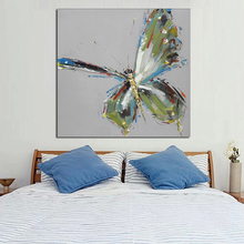 Pintura a óleo, decoração, borboleta, moderna, abstrata, parede, animal, pintura, para sala de estar 2024 - compre barato