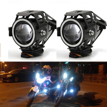 Faróis de led u7 para motocicleta, 2 peças, luz diurna de neblina, lâmpada para o dia 2024 - compre barato