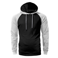 Hoodies raglan preto cinza vermelho amarelo azul com capuz sweatshirts 2019 primavera outono solto streetwear casual personalizar roupas esportivas 2024 - compre barato