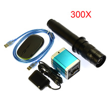 Câmera de microscópio industrial 1080p vga full hd, gravador de vídeo sd + lente zoom 300x 2024 - compre barato