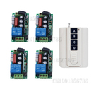 Sistema de controle remoto sem fio 1ch 220v, 4 receptores e transmissores de parede., lâmpada led, controle remoto, código de aprendizagem, 315/433mhz. 2026 - compre barato Sistema de controle remoto sem fio 1ch 220v, 4 receptores e transmissores de parede., lâmpada led, controle remoto, código de aprendizagem, 315/433mhz. 2026 - compre barato
