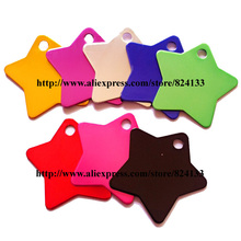 1000pcs/lot star pet tags,36*36mm wholesale id tags for dogs,aluminum dog tags,free shipping tags 2024 - buy cheap