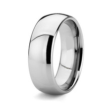 Never fade 8mm wedding band titanium ring for men High Polishing simple size 5 to 15 Handmade fashion jewelry finger rings 2024 - buy cheap