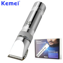 KEMEI Professional Hair Clipper Aluminum Alloy Rechargeable Electric Hair trimmer Hair Cutting Machine maquina cabelo KM-9801 2024 - buy cheap