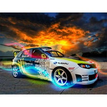 Diamond Embroidery racing 5D DIY Full Round Drill Diamond Painting Beautiful car Cross Stitch Full Needlework Home Decor gift 2024 - buy cheap