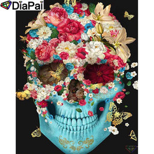 DIAPAI 5D Diamond Painting Full Drill Diamond Embroidery "Skull butterfly" Picture Of Rhinestone Handmade Home Decor A25471 2024 - buy cheap