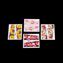 50 Sheets Summer Flower Tips Nail Art Designs Water Transfer Wraps Nail Sticker New Nail Decals Tools 2024 - buy cheap