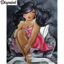 Dispaint Full Square/Round Drill 5D DIY Diamond Painting "Cartoon beauty" 3D Embroidery Cross Stitch Home Decor Gift A06072 2024 - buy cheap