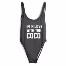 И надписью «I'm с аппликацией «сердце» Коко купальники с высоким вырезом купальные костюмы Цельный боди для Комбинезоны пляжные комбинезоны боди Женская мода 2024 - купить недорого