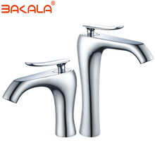 BAKALA  Edithedge Modern Brass Bathroom Basin Faucet Urban Hot and Cold Lavatory Vessel Sink Water Tap Sink Mixer Crane tall tap 2024 - buy cheap
