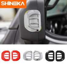 SHINEKA Car Sticker For Jeep Wrangler JL 2018+Car ABS Rearview Mirror Turn Signal Cover Decoration Stickers For Jeep Wrangler JL 2024 - buy cheap