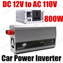 modified sine wave voltage transformer 12V DC to AC 110V Car Auto Power Inverter Converter USB Adaptor 800W 2024 - buy cheap