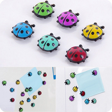 6pcs/set Mini Ladybug Fridge Magnet Stickers Decal DIY Home Cabinets Decor 2024 - buy cheap