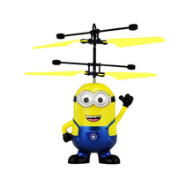 Minion Fly Flashing helicopter Hand Control RC Toys Minion Sales Promotion Top Fly Toys RC Despicable Quadcopter Drone Plane Toy 2024 - buy cheap