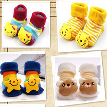 Free Shipping Cute Newborn Lovely Baby Girls Boys Unisex Anti-slip Socks Animal Boots 0-6 Months infant baby socks 4 pairs/sets 2024 - buy cheap