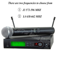 Sistema UHF profesional con micrófono inalámbrico, transmisor dinámico Cardioid DE mAnO PARA Karaoke, Audio, SLX, SLX24, SM58, 58 2024 - compra barato