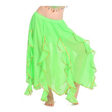 Wholesale Belly Dance Chiffon Skirt for Women Belly Dancing Practice Costume Skirts Adult Gypsy Belly Dance Performance Clothes 2024 - buy cheap