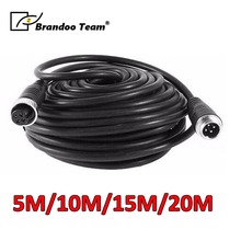 5M/10M/15M/20M 4 pin aviation vehicle cctv camera waterproof extension cable 4-Pin Aviation Video Cable 2024 - buy cheap