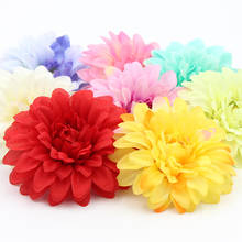 10Pcs/Lot 9cm Silk Flower Sunflower Flower heads bouquet Daisy Gerbera wreath Rose Wedding flowers decorate materials 2024 - buy cheap