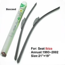 Bexceed of car windshield flat wiper blade For SEAT Ibiza  . 1 Pair(21"+19") 1993~2002 2024 - buy cheap