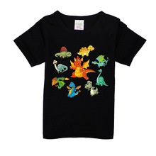 Camisetas de manga corta para niños y niñas, 100% algodón con estampado de dibujos animados, ropa para niños, traje con bufanda 2024 - compra barato