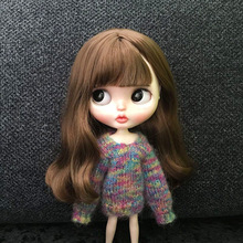 Одежда для кукол Blyth, цветной свитер с длинными рукавами для Azone, Barbies, Pullip, Blyth 1/6, аксессуары для кукол 2024 - купить недорого