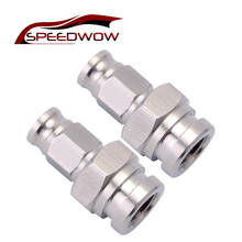 SPEEDWOW 2pcs AN 3 To  M10x1.0 Straight Banjo Fitting For Brake Hose Stainless Steel Quick Fitting Swivel Hose End Fitting 2024 - buy cheap