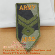 20256 Armband Army Miss Embroidered Patches Guaranteed 100% Quality Iron On Patches "accept Customized" 2024 - buy cheap
