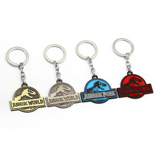 Movie Jurassic World Fallen Kingdom Keychain Jurassic Park Key Pendant Dinosaur Metal Keyrings Car Bag Key Chain Fashion Jewelry 2024 - buy cheap