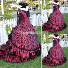 Freeshipping!On sale R-045 19 century Vintage Costumes Victorian Gothic Lolita dress/Civil War Southern Belle Halloween dresses 2024 - buy cheap