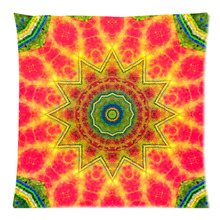 Capa de almofada estampa de dois lados estampa mandala floral capa de almofada de linho e algodão 17.7 "x17,7"(45x45cm) 2024 - compre barato