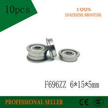 10pcs F696ZZ 6*15*5mm ABEC-1 F696 DDRF-1560ZZ RF-1560ZZ deep groove ball bearing 6*15*17*5*1.2mm miniature bearing with flange 2024 - buy cheap