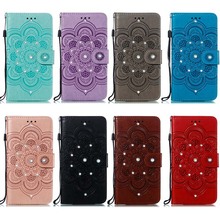 Jewelled PU Leather Case For Samsung Galaxy A70 A 20 30 50 51 71 52 72 5G M 31 Flower Leather + Soft TPU Stand Flip Cover 2024 - buy cheap