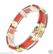 Wholesale price FREE SHIPPING ^^^^New arrived design natural Beautiful red stone bracelet 2024 - buy cheap