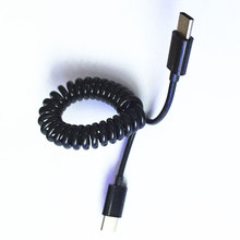 Спиральный Кабель-адаптер с USB 3,1 на USB 3,1, кабель-переходник с папа на USB 3,1, кабель-переходник с разъемом USB 3,1, 1 м 2024 - купить недорого