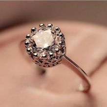 Joyería de lujo de tamaño profesional, anillo de corona de oro rosa de 10kt, Circonia cúbica AAA blanca, regalo de boda, 5-11 2024 - compra barato
