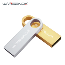 Wansenda Mini USB Flash Drives Tiny Metal Pen Drive USB 2.0 Pendrives 128GB 64GB 32GB 16GB 8GB 4GB Fashion Cle USB Memory Stick 2022 - buy cheap
